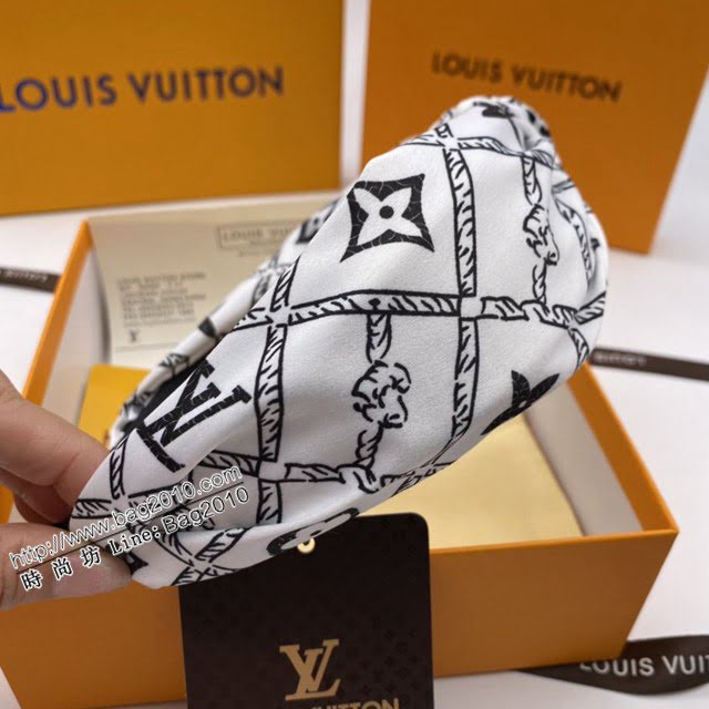 Louis Vuitton新款飾品 路易威登經典老花發箍 LV蝴蝶結發飾  zglv1937